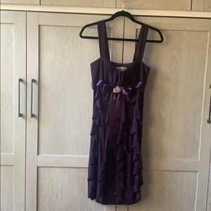 Betsy & Adam by Linda Bernell, Black Ruffle dress